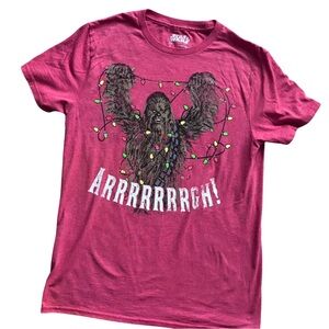 Star Wars Graphic Tee – chewy with Christmas lights - small